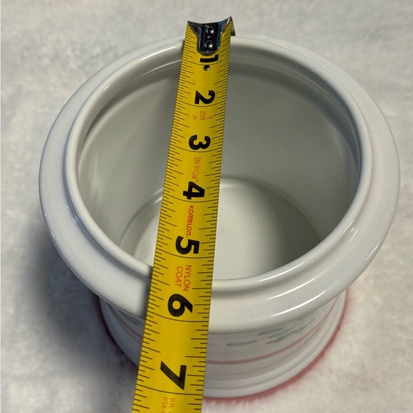 Caleca Hand Painted Large Canister Utensil Holder Made in Italy Cottagecore VTG - Picture 8 of 10